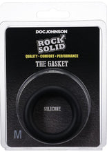 Load image into Gallery viewer, Rock Solid The Silicone Gasket Cock Ring - Black - Medium
