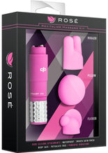Load image into Gallery viewer, Rose Revitalize Massage Kit with Silicone Attachments - Pink
