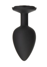 Load image into Gallery viewer, Roses Til Dawn Silicone Butt Plug - Black - Large
