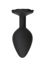 Load image into Gallery viewer, Roses Til Dawn Silicone Butt Plug - Black - Medium
