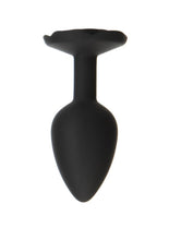 Load image into Gallery viewer, Roses Til Dawn Silicone Butt Plug - Black - Small
