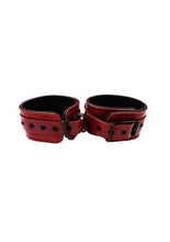 Load image into Gallery viewer, Rouge Anaconda Adjustable Wrist Cuffs - Black/Burgundy/Red
