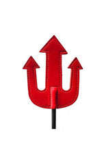 Load image into Gallery viewer, Rouge Devil Leather Riding Crop - Black/Red
