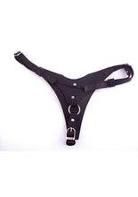 Load image into Gallery viewer, Rouge Female Dildo Leather Harness - Black
