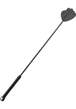 Load image into Gallery viewer, Rouge Fifty Times Hotter Leather Hand Riding Crop - Black
