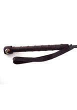 Load image into Gallery viewer, Rouge Fifty Times Hotter Leather Hand Riding Crop - Black
