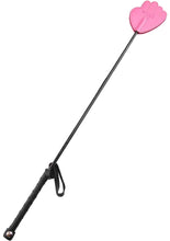 Load image into Gallery viewer, Rouge Fifty Times Hotter Leather Hand Riding Crop - Pink
