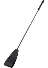 Load image into Gallery viewer, Rouge Fifty Times Hotter Leather Riding Crop - Black
