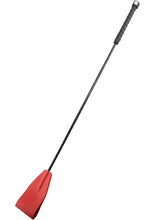 Load image into Gallery viewer, Rouge Fifty Times Hotter Leather Riding Crop - Red
