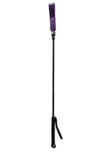 Load image into Gallery viewer, Rouge Fifty Times Hotter Long Riding Crop Slim Tip - Purple - 24in
