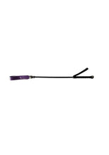 Load image into Gallery viewer, Rouge Fifty Times Hotter Short Riding Crop Slim Tip - Purple - 20in
