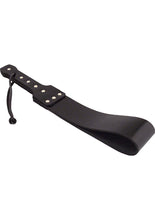 Load image into Gallery viewer, Rouge Folded Leather Paddle with Rivets - Black
