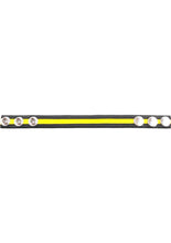 Load image into Gallery viewer, Rouge Leather Adjustable Cock Strap - Black/Yellow
