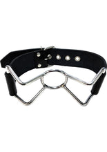 Load image into Gallery viewer, Rouge Leather Adjustable Spider Gag - Black
