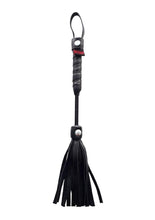 Load image into Gallery viewer, Rouge Leather Mini Flogger - Black
