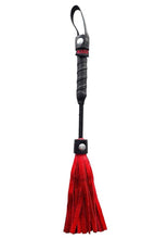 Load image into Gallery viewer, Rouge Leather Mini Flogger - Red
