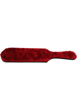Load image into Gallery viewer, Rouge Leather Paddle with Faux Fur - Black/Red
