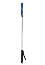 Load image into Gallery viewer, Rouge Leather Riding Crop with Slim Tip - Blue
