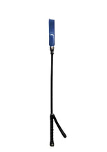 Load image into Gallery viewer, Rouge Leather Short Riding Crop with Slim Tip - Blue
