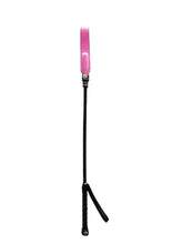 Load image into Gallery viewer, Rouge Leather Short Riding Crop with Slim Tip - Pink
