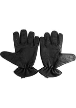 Load image into Gallery viewer, Rouge Leather Vampire Gloves - Black - Large
