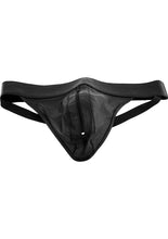 Load image into Gallery viewer, Rouge Leather Zip Jocks - Black - XLarge
