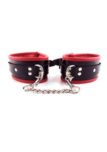 Load image into Gallery viewer, Rouge Padded Leather Adjustable Ankle Cuffs

