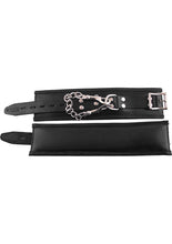 Load image into Gallery viewer, Rouge Padded Leather Adjustable Wrist Cuffs - Black
