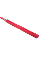 Load image into Gallery viewer, Rouge Plain Leather Adjustable Collar 1 Ring - Red
