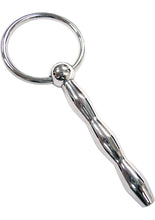 Load image into Gallery viewer, Rouge Ribbed Stainless Steel Urethral Probe - Silver
