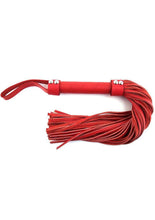 Load image into Gallery viewer, Rouge Short Leather Flogger - Red
