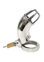 Load image into Gallery viewer, Rouge Stainless Steel Chastity Cock Cage with Padlock
