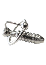 Load image into Gallery viewer, Rouge Stainless Steel Hollow Beaded Urethral Probe and Cock Ring - Metal
