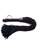 Load image into Gallery viewer, Rouge Suede Flogger with Leather Handle - Black/Blue/Red
