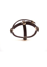 Load image into Gallery viewer, Rouge Three Piece Divider Adjustable Snap Leather Cock Ring - Black
