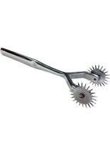 Load image into Gallery viewer, Rouge Two Prong Stainless Steel Pinwheel - Silver
