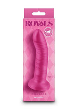 Load image into Gallery viewer, Royals Charlie Silicone Dildo - Pink - 5in
