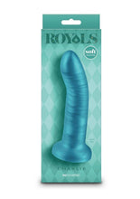 Load image into Gallery viewer, Royals Charlie Silicone Dildo - Teal - 6in
