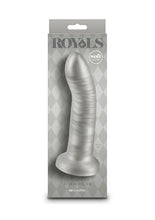 Load image into Gallery viewer, Royals Charlie Silicone Dildo - Silver - 7in
