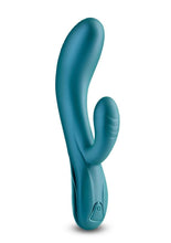 Load image into Gallery viewer, Royals Regent Rechargeable Silicone Rabbit Vibrator - Green
