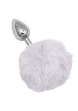 Load image into Gallery viewer, Running Wild Faux Fur Bunny Tail and Metallic Anal Plug
