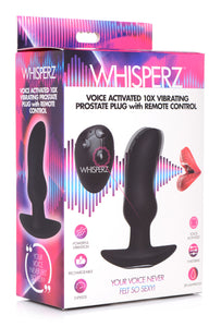 Whisperz Voice Activated 10X Prostate Plug with Remote
