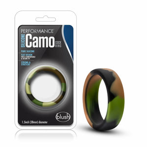 Performance - Cock Ring Silicone (Green Camouflage)