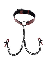 Load image into Gallery viewer, Saffron Collar with Nipple Clamp
