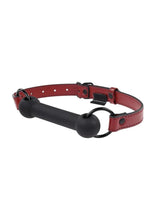 Load image into Gallery viewer, Saffron Silicone Bit Gag - Black/Red
