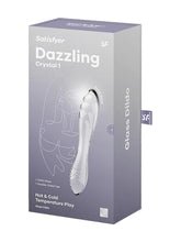 Load image into Gallery viewer, Satisfyer Dazzling Crystal 1 Glass Dildo - Clear
