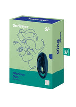 Load image into Gallery viewer, Satisfyer Glorious Duo Silicone Vibrating Cock and Ball Ring - Blue
