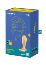 Load image into Gallery viewer, Satisfyer Intensity Plug Rechargeable Silicone Connect App Anal Plug - Gold
