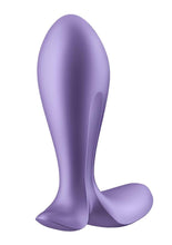 Load image into Gallery viewer, Satisfyer Intensity Plug Rechargeable Silicone Connect App Anal Plug - Purple
