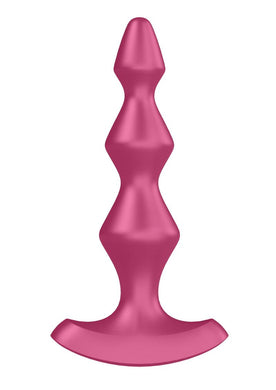 Satisfyer Lolli-Plug 1 Silicone Beaded Anal Plug - Fuchsia/Pink
